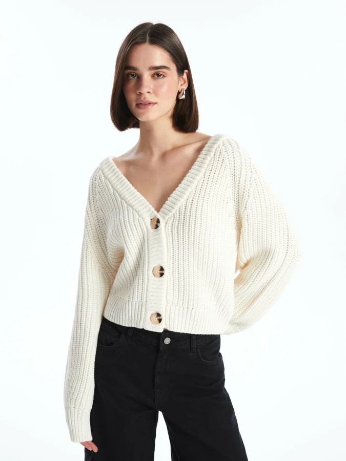 Женский кардиган вязаный